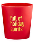 Gold Foil Frost Shot Cups - Holiday Spirits - Set of 10