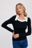 Cece Bow Detail Sweater