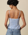Lunaria Pinstripe Corset Top