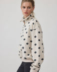 Cora Polka-Dot Half Zip