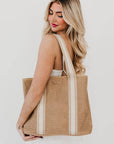 Ruby Raffia Tote Bag
