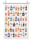Bottles & Cocktails Kitchen Towel