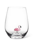 Flamingo Icon Stemless Wine Glass