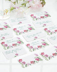 50 Piece Pink Tulips Mini Note Cards