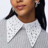 White Crystal Pointed Collar