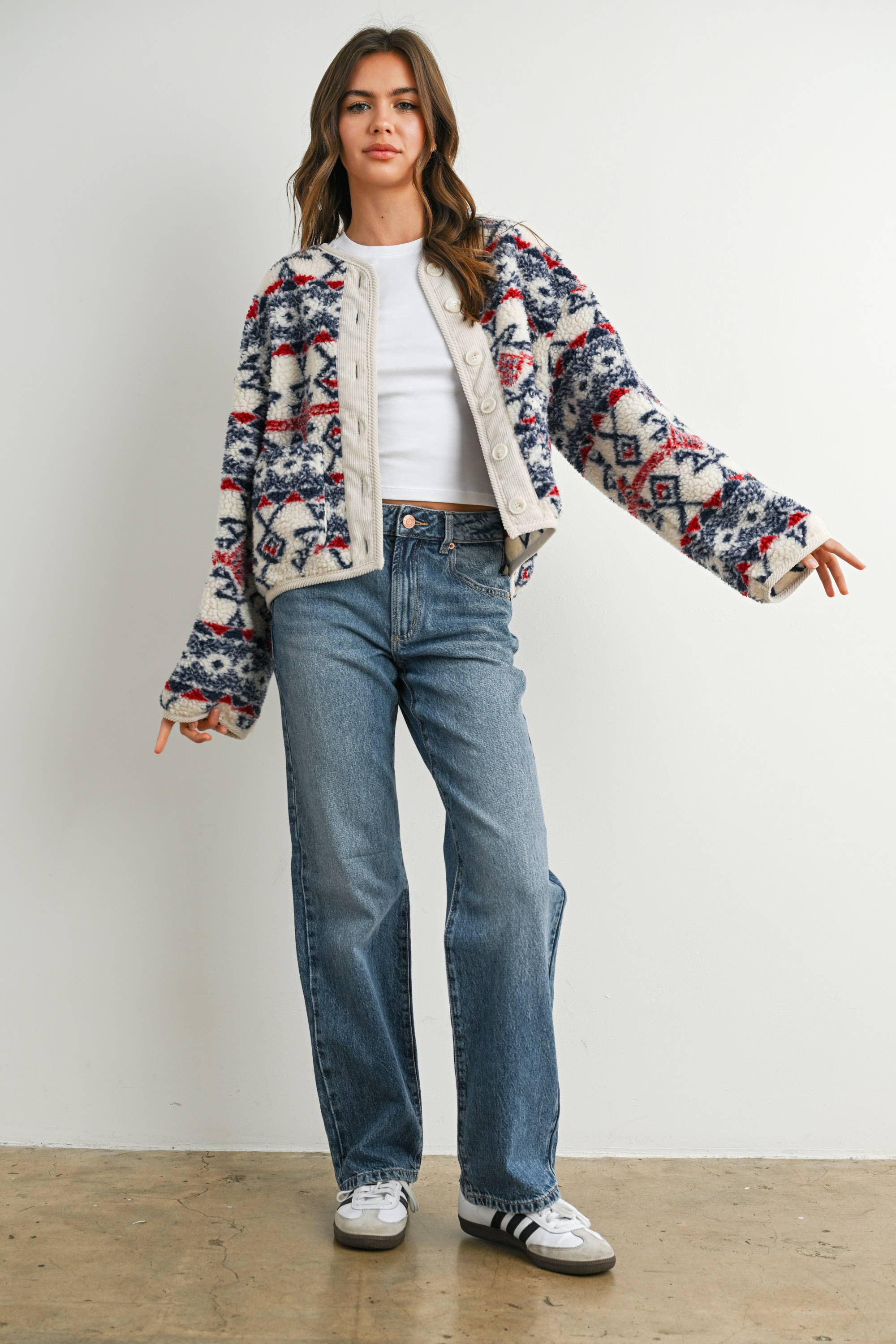 Cora Fleece Long Sleeve Jacket
