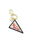 Hand-painted Go Sports Pendant Flag Bag Charm + Keychain | Eco-Friendly