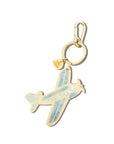 Hand-painted Vintage Plane Bag Charm + Keychain | Eco-Friendly