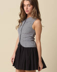 Angie Gingham Mini Dress