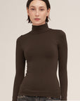 Kylie Seamless Mockneck Top