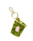 Hand-painted Matcha Bag Charm + Keychain