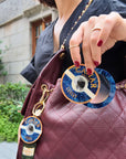 Hand-painted Caviar Compact Mirror