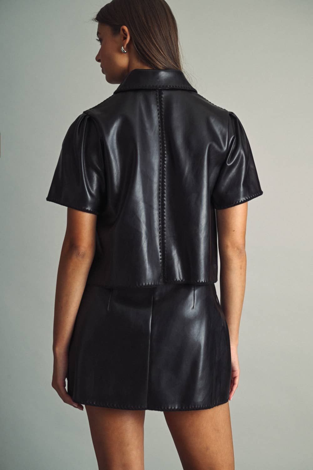Scarlett Leather Mini Skirt