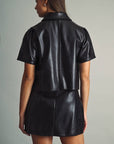 Scarlett Leather Mini Skirt