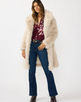 Plume Faux Fur Coat