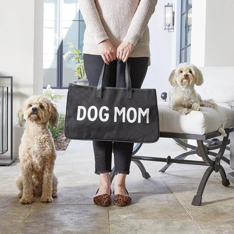 Dog Mom Canvas Tote