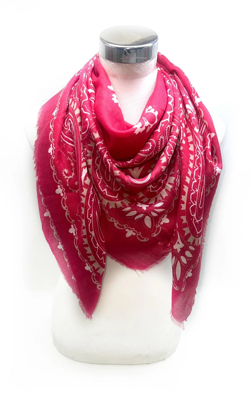 Large Bandana Print Scarf - sanitystyle