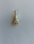 Christmas Tree Charm in Bright White Crystal