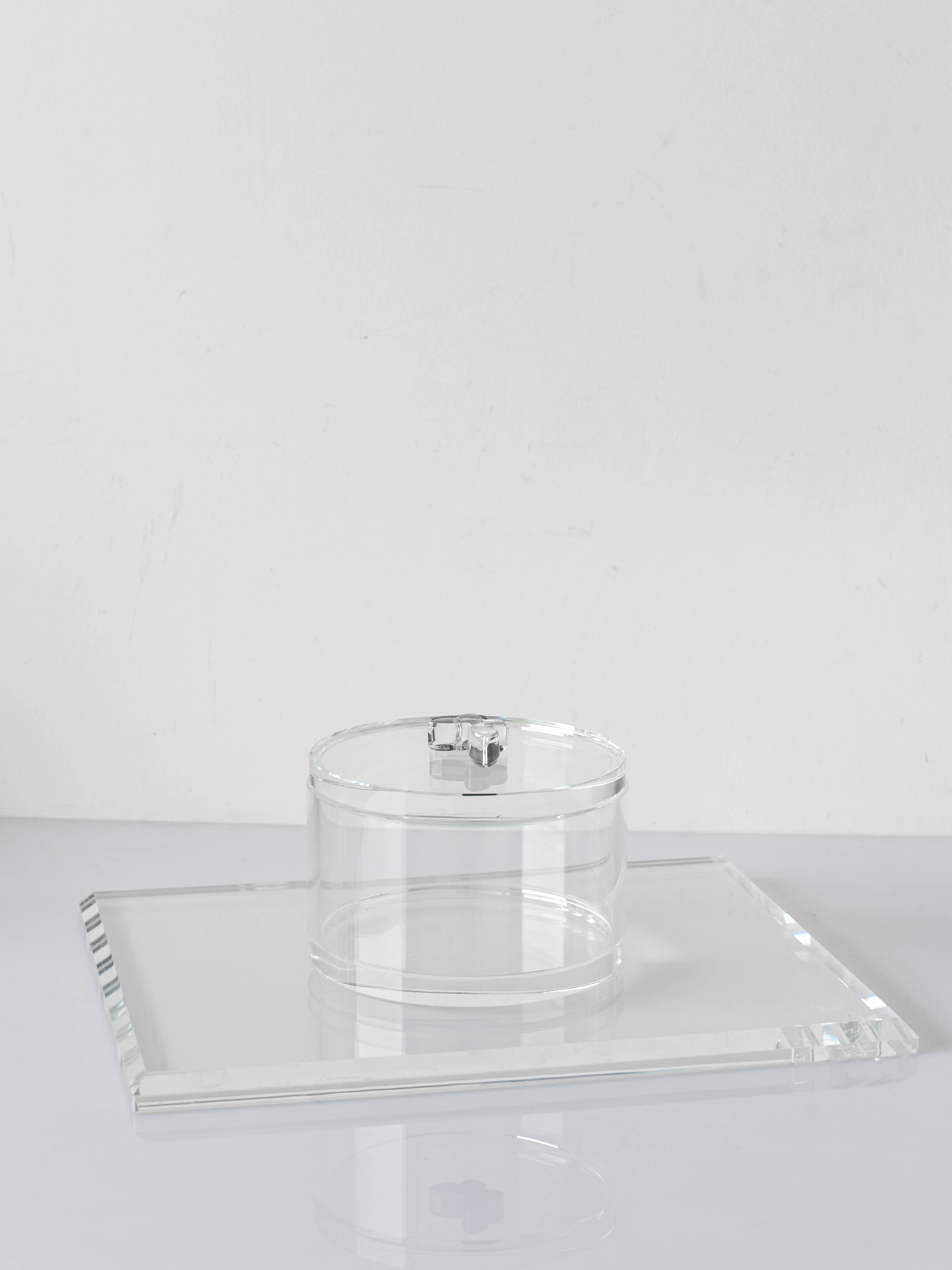 Crystal Jar with Butterfly Handle - Thumbnail 2