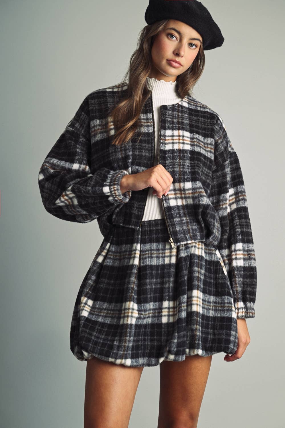 Odette Plaid Jacket