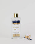 Remaining Fucks - Glass Bottle Matches, Navy, Funny Gift