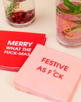 Festive As F*ck - Holiday Cocktail Napkins