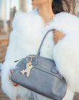 Hand-painted Vintage Plane Bag Charm + Keychain | Eco-Friendly