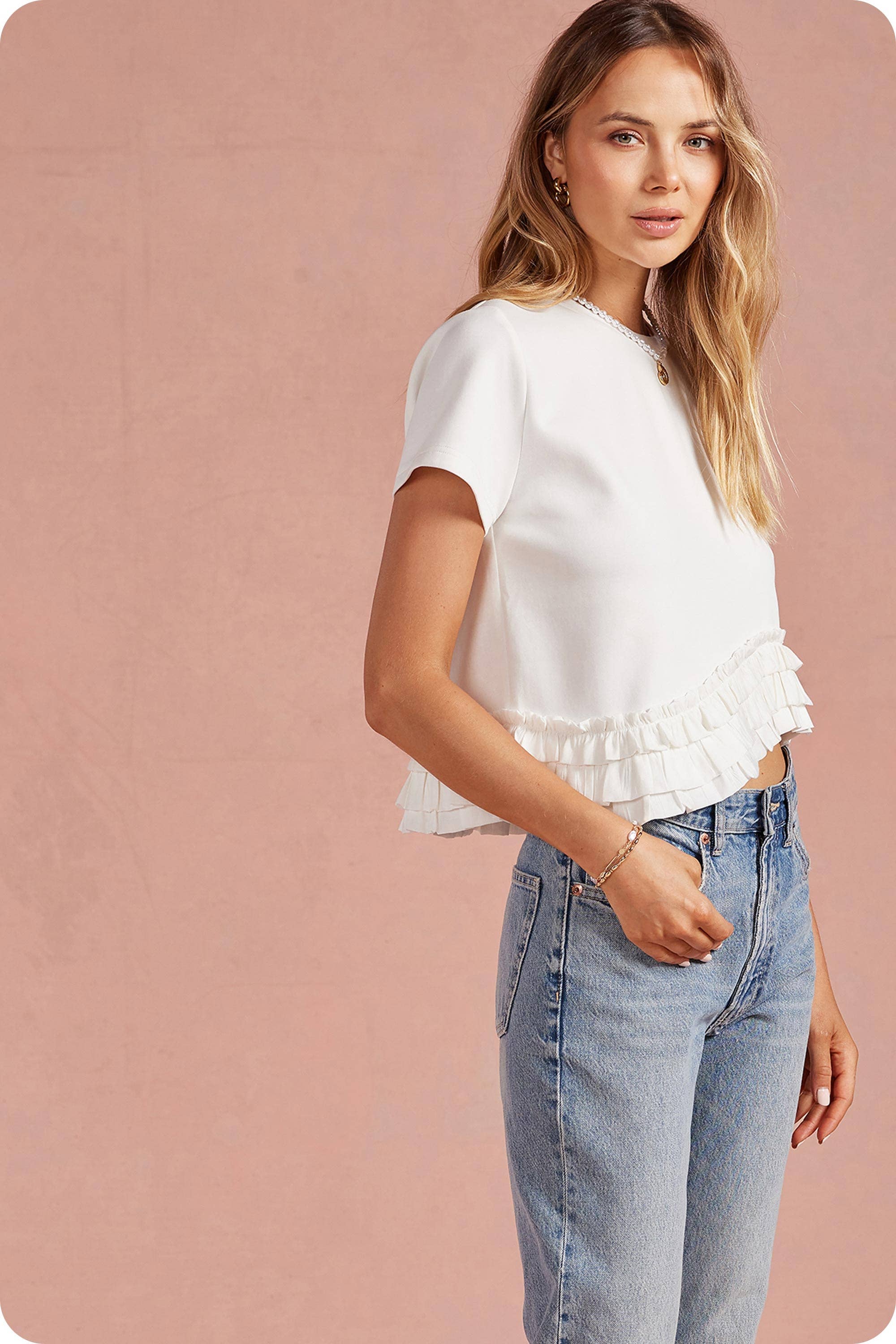 Tatum Ruffle Frill Top