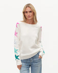 Danielle Star Sweater in White