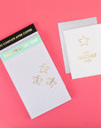 To Complete After Coffee - Lined Notepad - Perforated Sheets - Black