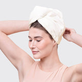 Quick Dry Hair Towel - Ivory