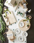 Ceramic Napkin Tray + Napkins - Merry Christmas
