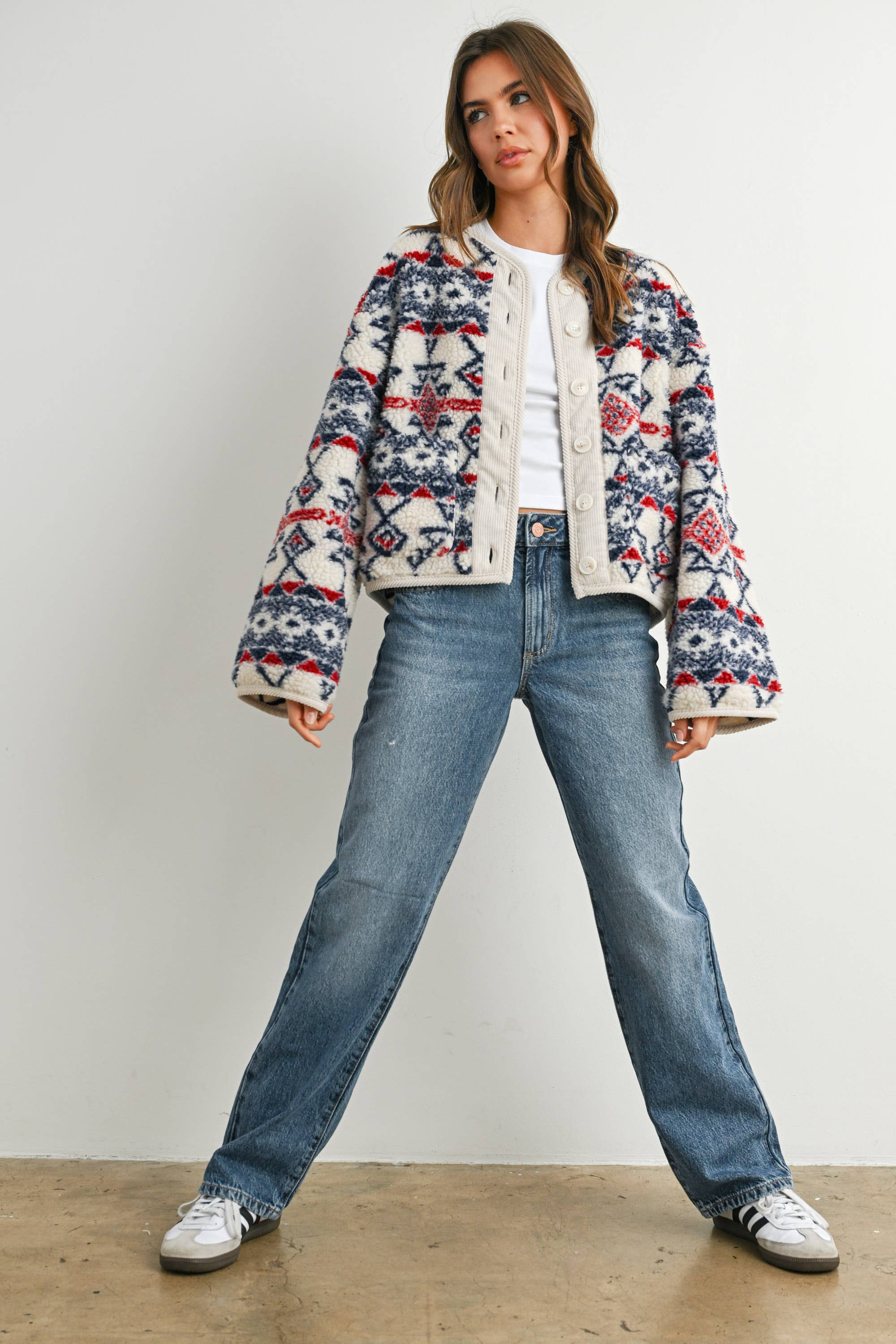 Cora Fleece Long Sleeve Jacket