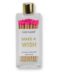 Make A Wish - Birthday Glass Bottle Safety Matches - Bright Pink