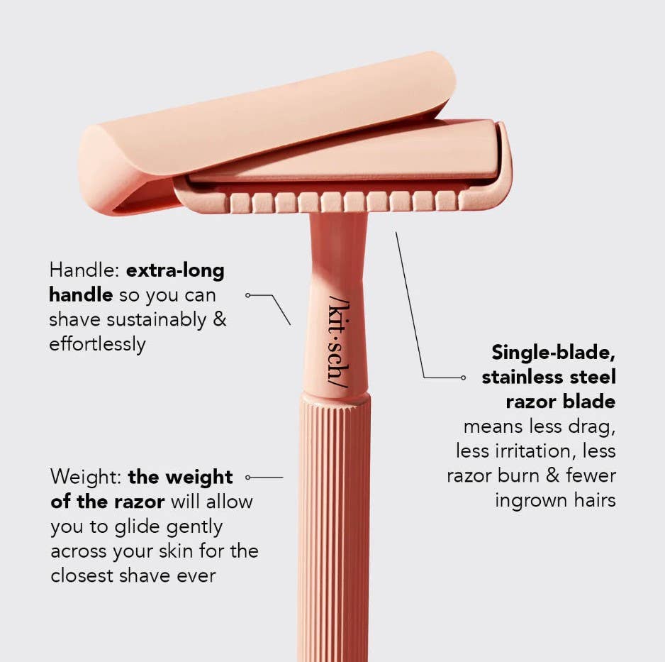 Perfect Glide Safety Razor - Terracotta - sanitystyle