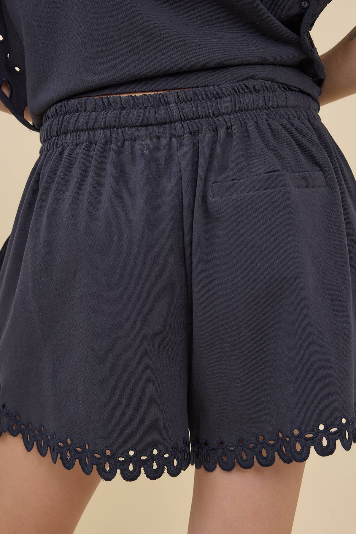 Poppy Eyelet Drawstring Shorts