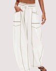 Tessa Wide-Leg Drawstring Pants