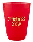 Gold Foil Frost Cups - Christmas Crew - Set of 6