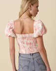 Rosalie Puff Sleeve Floral Top