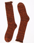 Autumn Vibes Ribbed Ruffle-Trim Socks