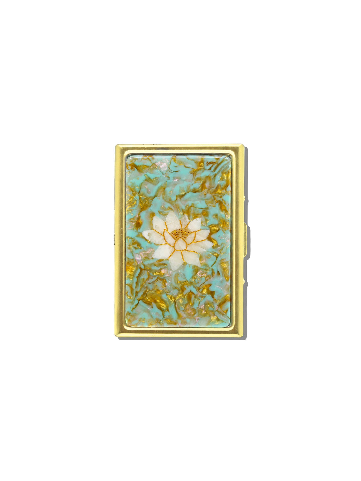 Hand-painted Lotus Vintage Cigarette Wallet