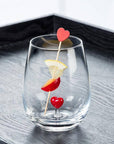 Heart Icon Stemless Wine Glass