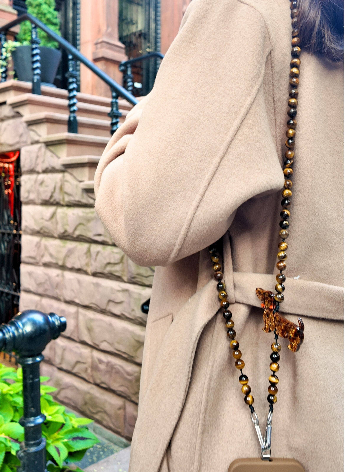 Hand-painted Dachshund Crossbody Phone Chain