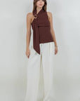 June Asymmetrical Top- Brown
