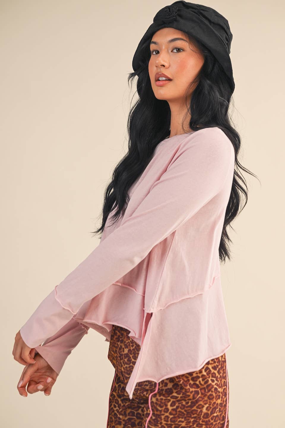 Candace Slub Long Sleeve Layering Top