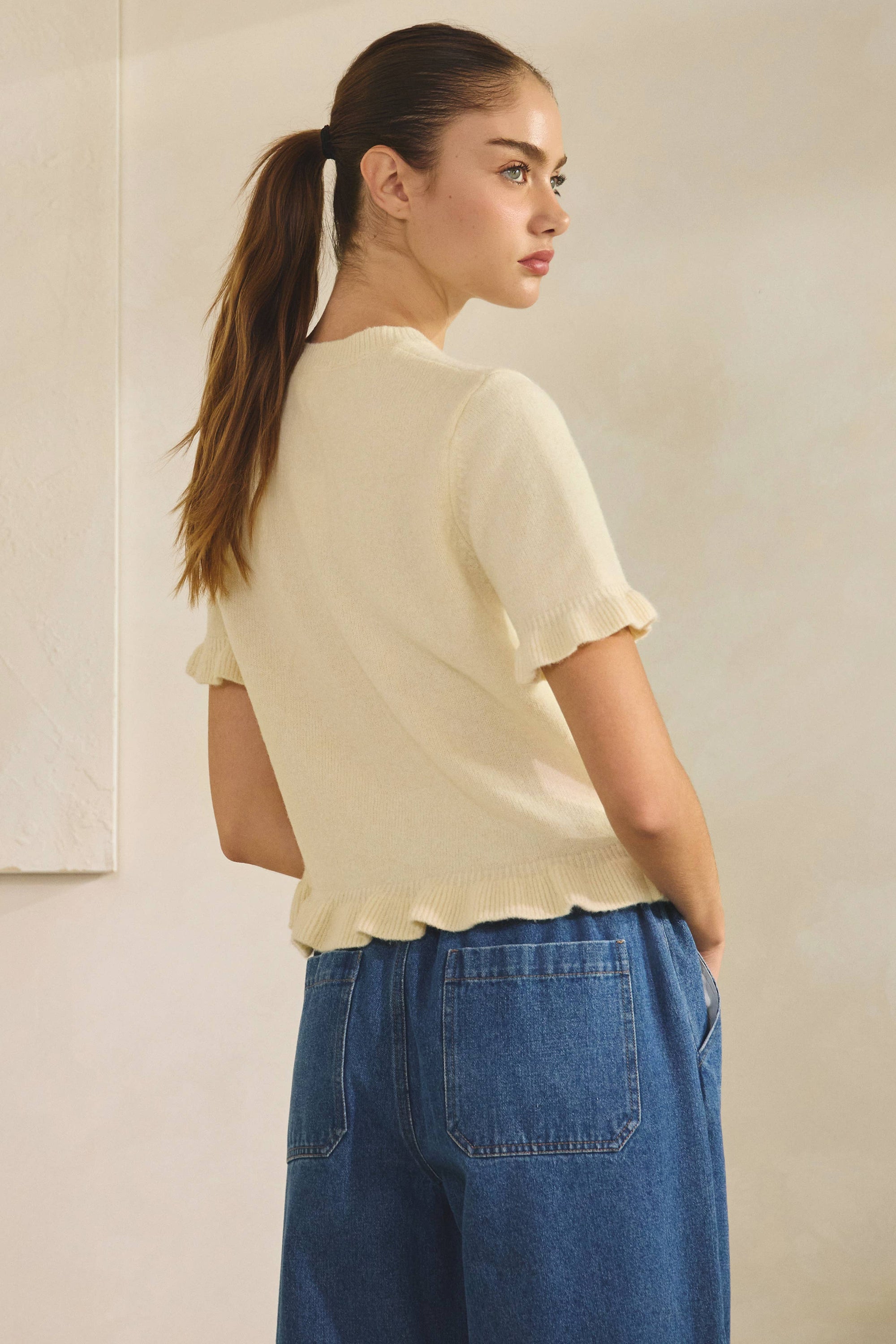 Drew Ruffle-Hem Tee - sanitystyle