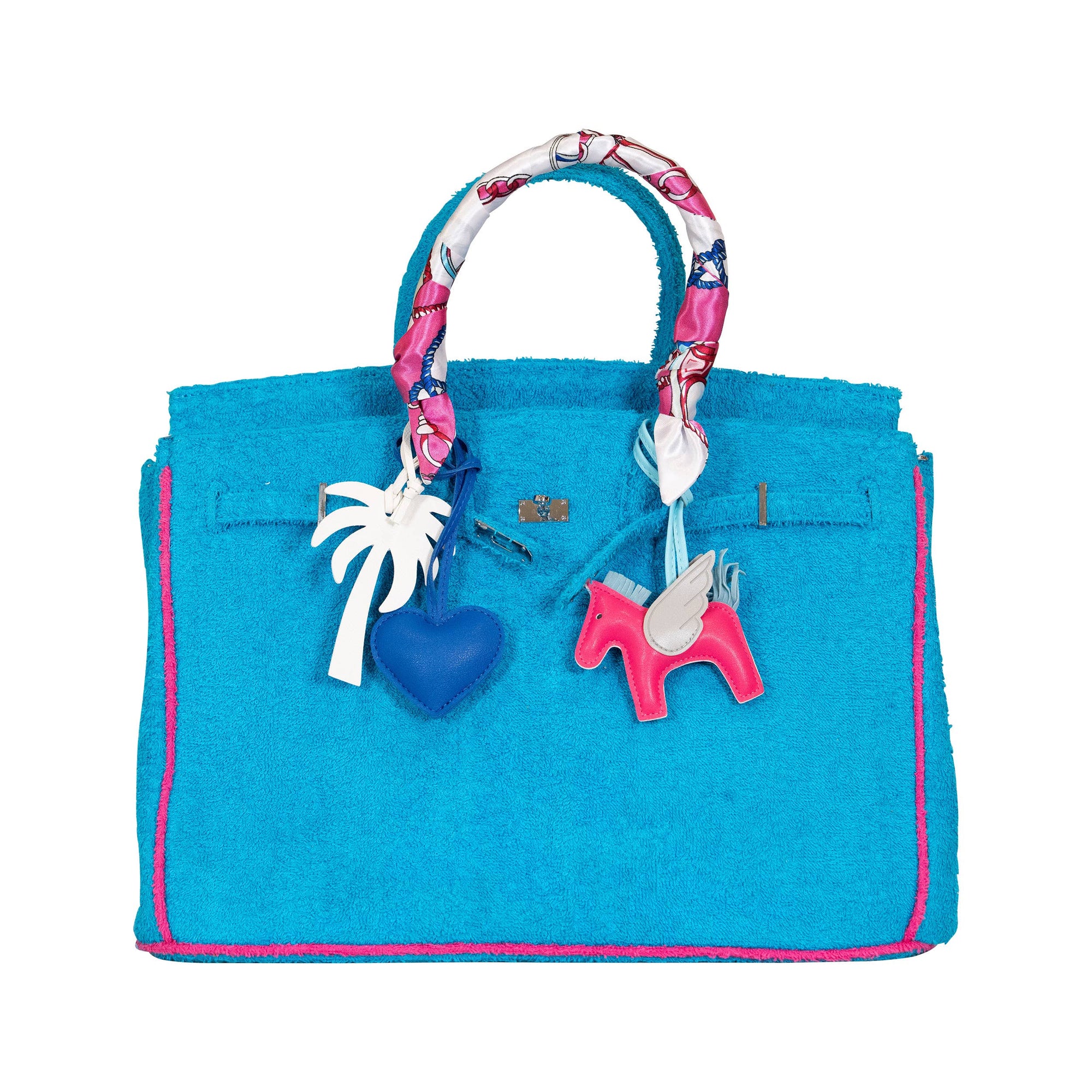 Horse &amp; Tassle Charm w/ Scarf Bag/Purse Charm