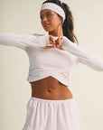 Long Sleeve Crossover Top