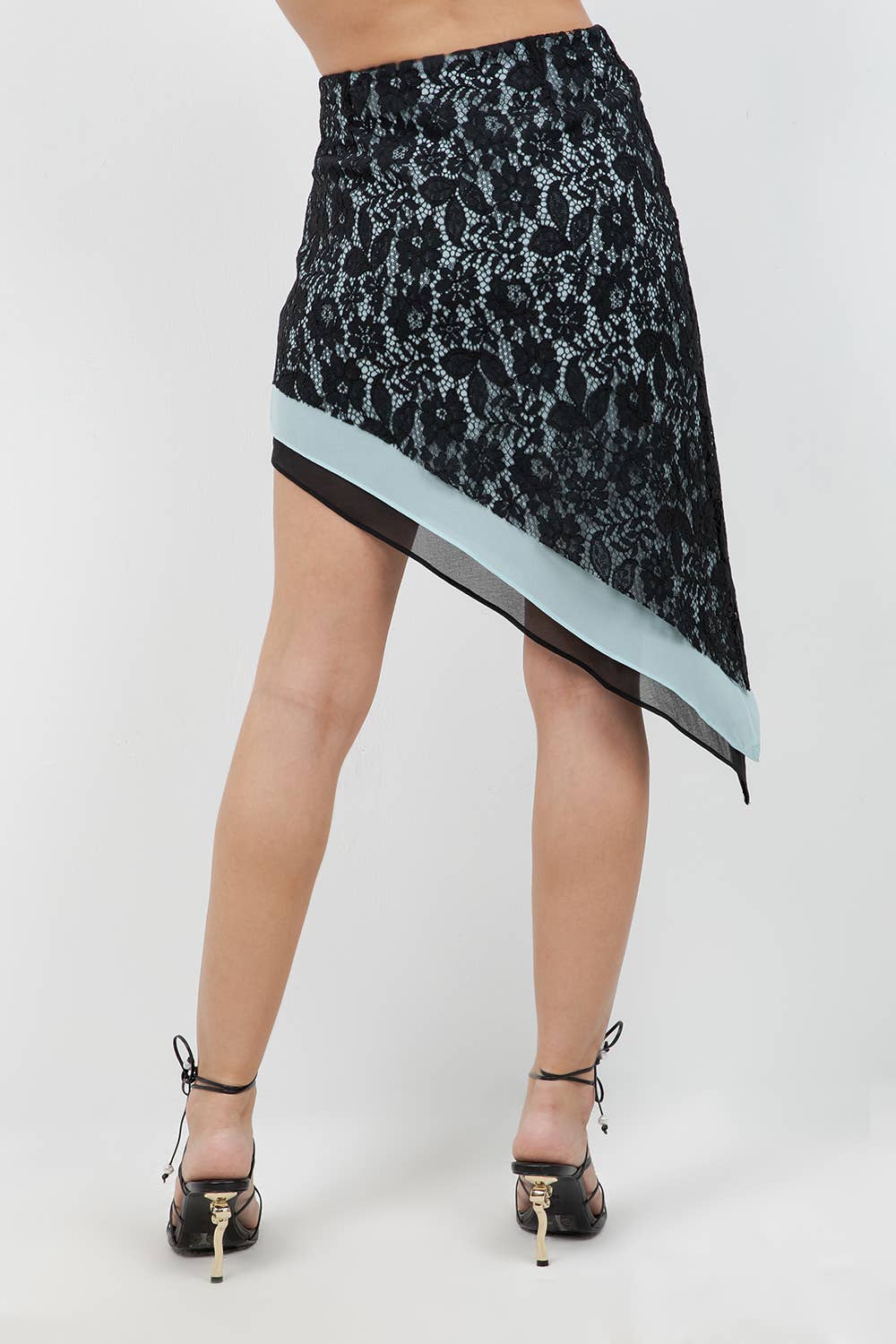 Leila Lace Asymmetrical Skirt