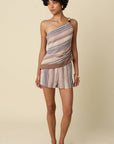 Gia One-Shoulder Stripe Top